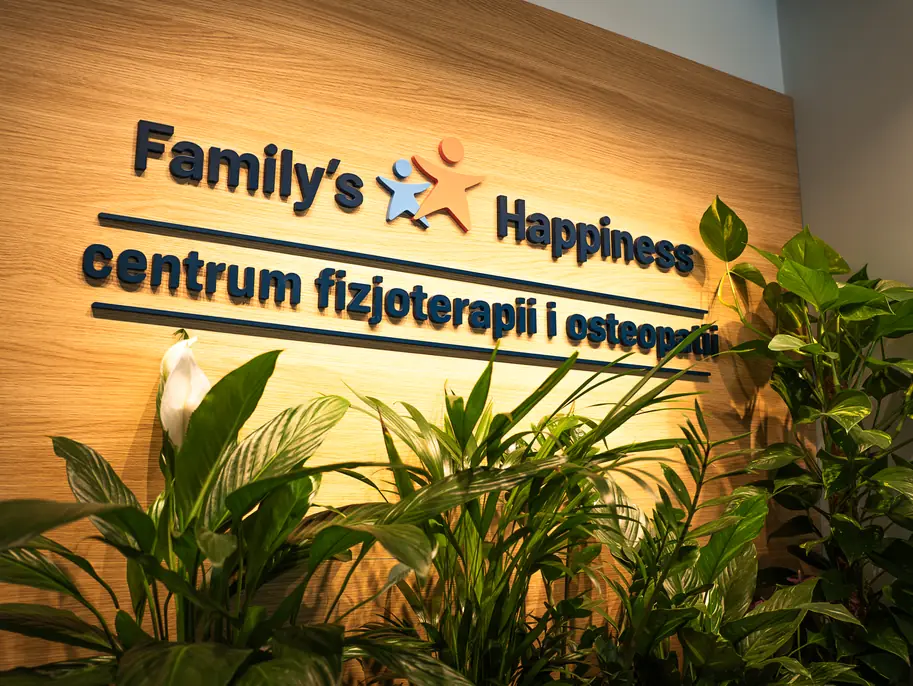 Recepcja centrum Family’s Happiness - centrum fizjoterapii i osteopatii w Krakowie